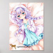 Poster fille mignonne (Devant)