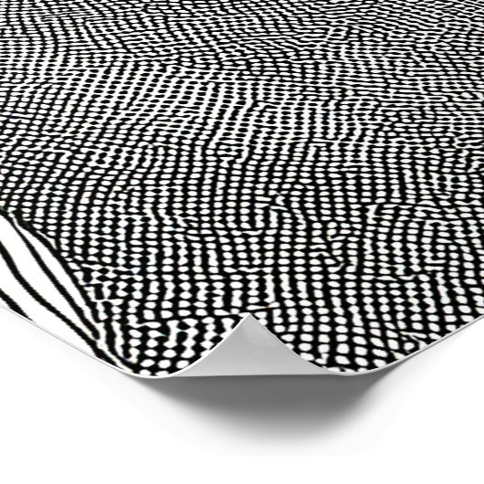 Poster Fille moderne noire et blanche (Coin)