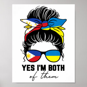 Poster Fille moitié philippine moitié ukrainienne Philipp