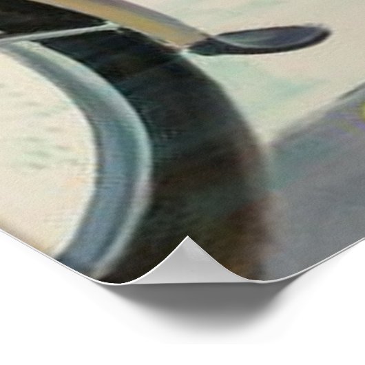 Poster Fille motard (Coin)