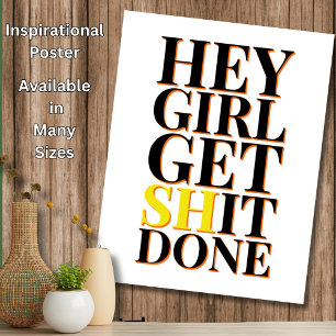 Poster Fille - Motivational Inspirational Home
