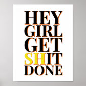 Poster Fille - Motivational Inspirational Home (Devant)