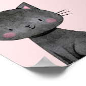 Poster Fille noire rose Boo Halloween Bienvenue Anniversa (Coin)