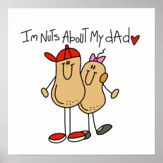 Poster Fille - Nuts À propos de mon père T-shirts et cade