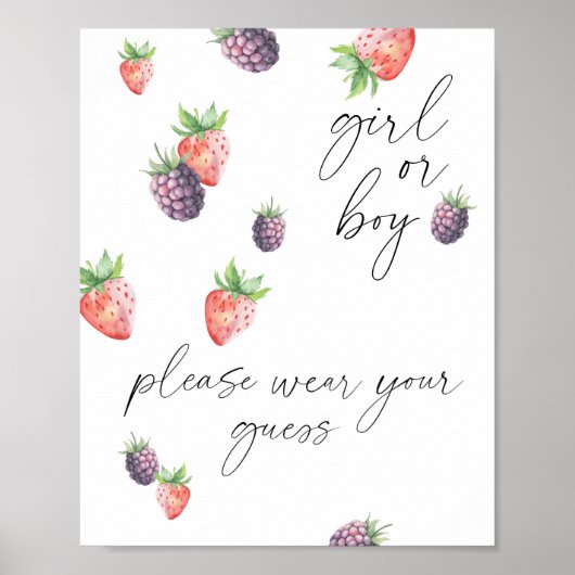 Poster fille ou garçon s'il vous plaît portez votre devin (Devant)