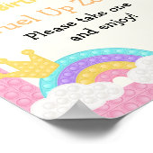 Poster Fille Pop It Fidget Anniversaire (Coin)