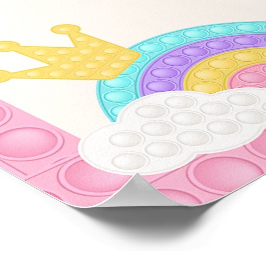 Poster Fille Pop It Milestone Fidget (Coin)