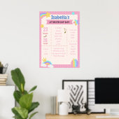 Poster Fille Pop It Milestone Fidget (Bureau à domicile)
