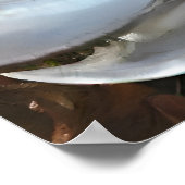 Poster Fille portant le costume de lapin de Pâques (Coin)