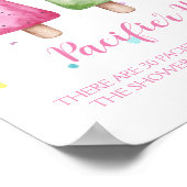 Poster Fille prête à pop Baby shower jeu chasse pacifier (Coin)