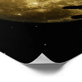 Poster Fille regardant la lune (Coin)