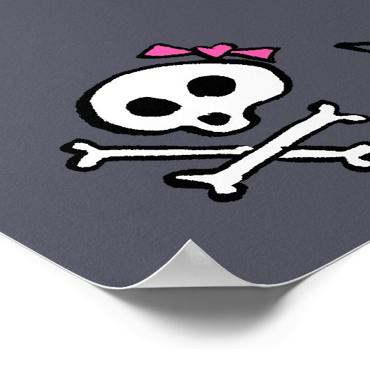 Poster Fille rock (Coin)