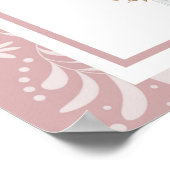 Poster Fille rose agenouillée Primera Comunion (Coin)