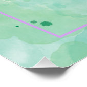 Poster Fille rose Anniversaire Casquette Axolotl Annivers (Coin)