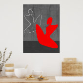 Poster Fille rouge (Cuisine)