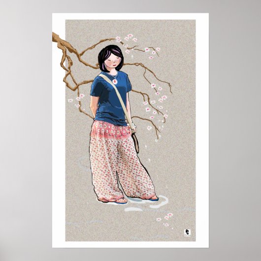 Poster Fille Sakura (Devant)