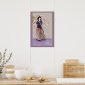 Poster Fille Sakura version 3 (Cuisine)