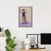 Poster Fille Sakura version 3 (Bureau à domicile)