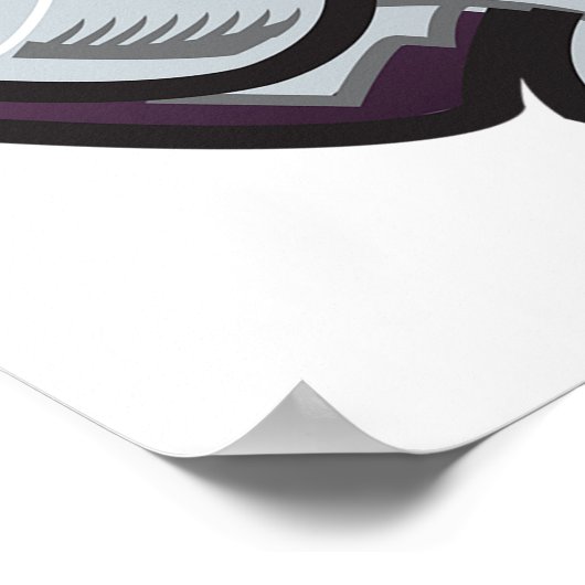 Poster Fille Skateboarder (Coin)