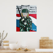 Poster Fille soldat (Cuisine)