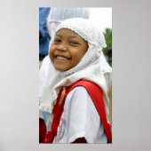 Poster Fille souriante (Devant)