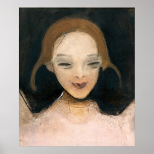 Poster Fille souriante, Helene Schjerfbeck