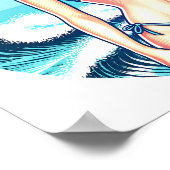 Poster Fille Sport & Surf (Coin)