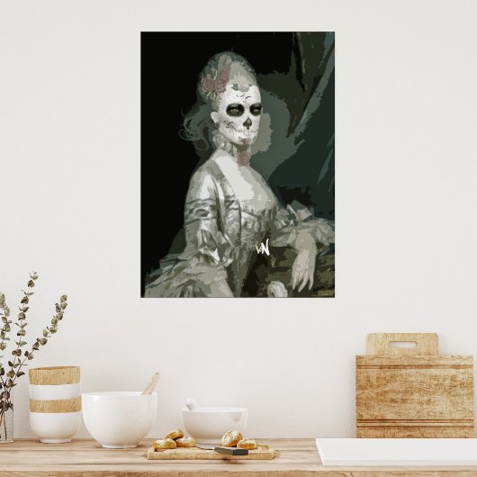 Poster fille squelette (Cuisine)