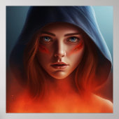 Poster Fille Super-Héros (Devant)