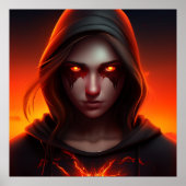 Poster Fille Super-Héros (Devant)