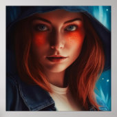 Poster Fille Super-Héros (Devant)