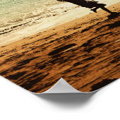 Poster Fille sur la plage (Coin)