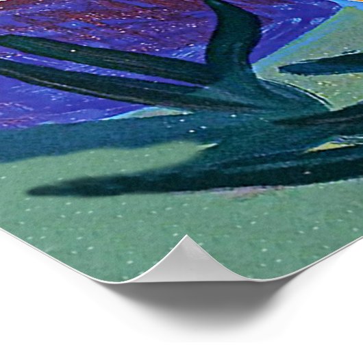 Poster Fille sur la plage, Côte d'Azur (Coin)