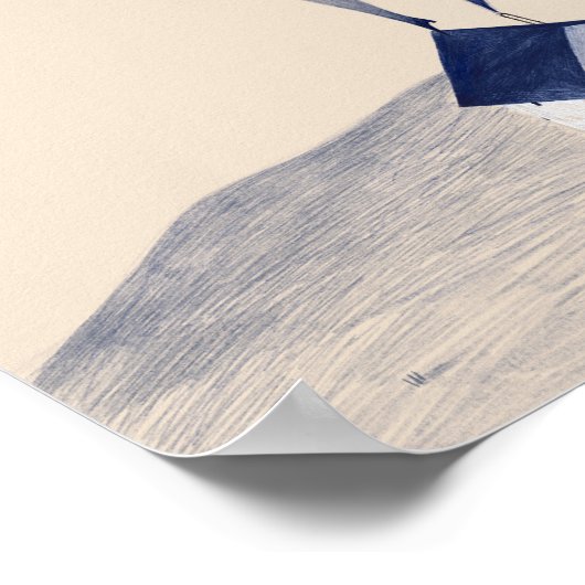 Poster Fille sur le toit (Coin)