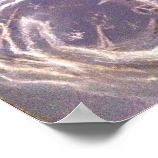 Poster Fille tenant une boule de cristal (Coin)