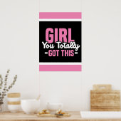 Poster Fille, Tu As Tout Compris (Cuisine)