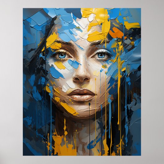 Poster Fille ukrainienne (Devant)