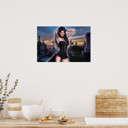 Poster Fille Vampire (Cuisine)