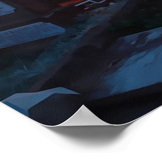 Poster Fille Vampire (Coin)