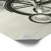 Poster Fille vélo équitation (Coin)