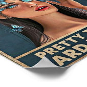 Poster fille vintage (Coin)