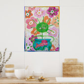 Poster Fille volante (Cuisine)