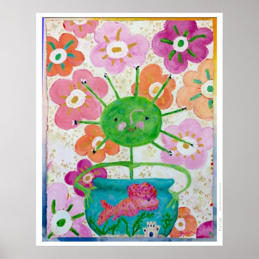 Poster Fille volante (Devant)