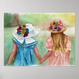 Poster Filles amies pour toujours