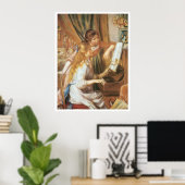 Poster Filles au piano, 1892 Pierre-Auguste Renoir (Bureau à domicile)