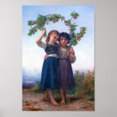 Poster Filles avec la Branche Cerise, Bouguereau (Devant)
