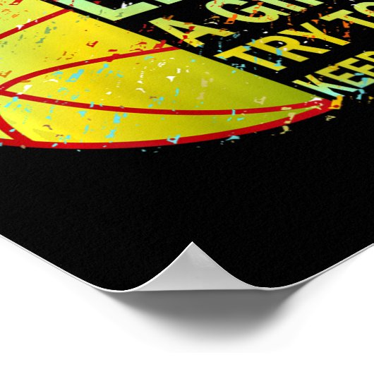 Poster Filles Basketball (Coin)