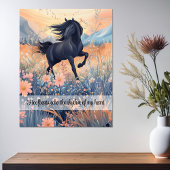 Poster Filles Cheval Wild Custom Slogan Équestre Vibrant