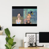 Poster Filles Dabble (Bureau à domicile)