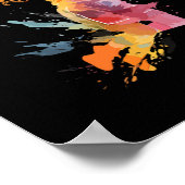 Poster Filles de basket-ball (Coin)